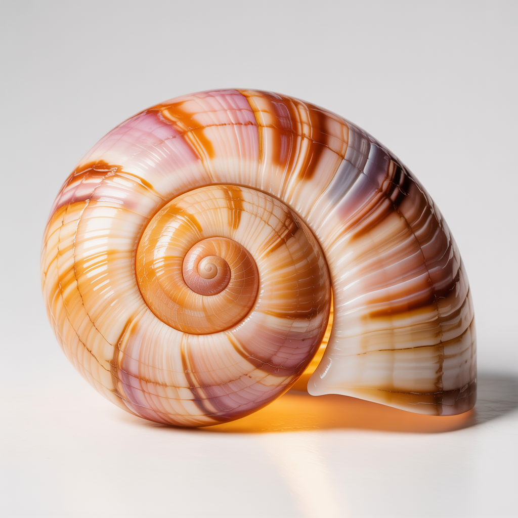 Sunset Spiral Shell